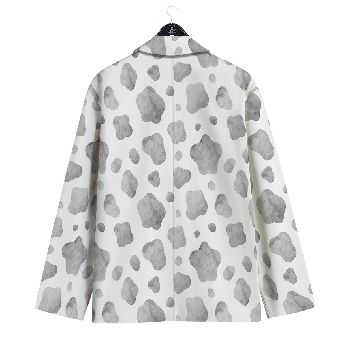 Cow Grey And White Print Pattern Men's Sport Coat-grizzshop
