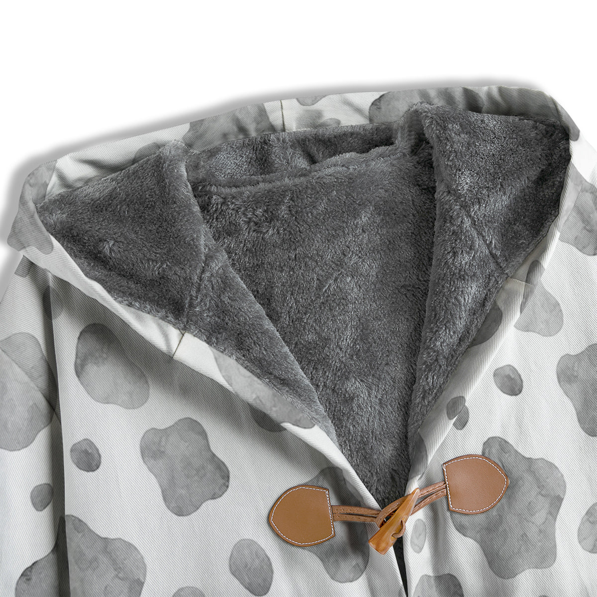 Cow Grey And White Print Pattern Men's Windbreaker Jacket-grizzshop
