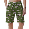 Cow In Grass Print Men's Shorts-grizzshop