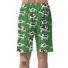 Cow In Green Grass Print Men's Shorts-grizzshop