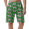 Cow In Green Grass Print Men's Shorts-grizzshop