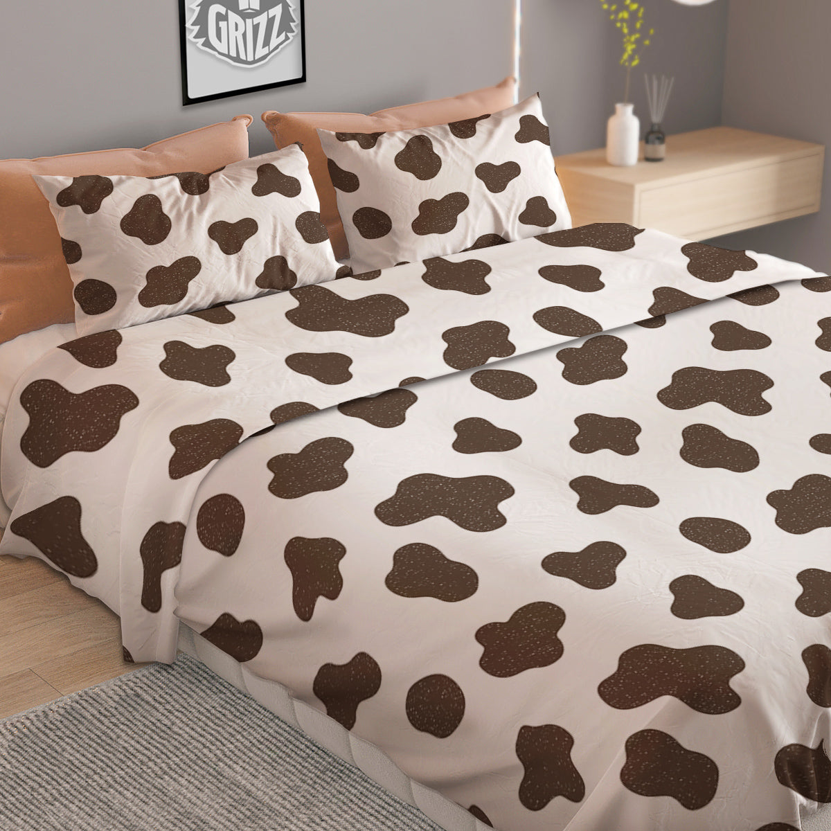 Dragons Ice And Fire Print Duvet Cover Bedding Set