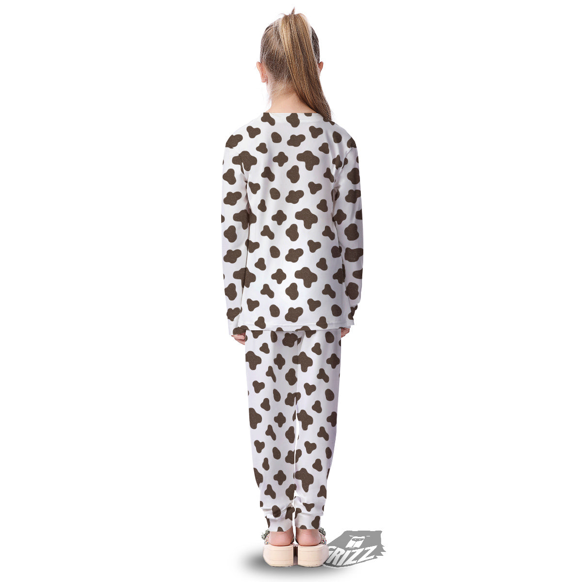 Cow Milk And Chocolate Print Kid's Pajamas-grizzshop