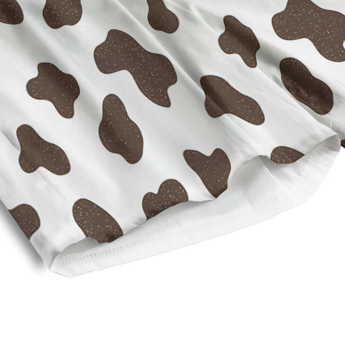 Cow Milk And Chocolate Print Men's Athletic Shorts