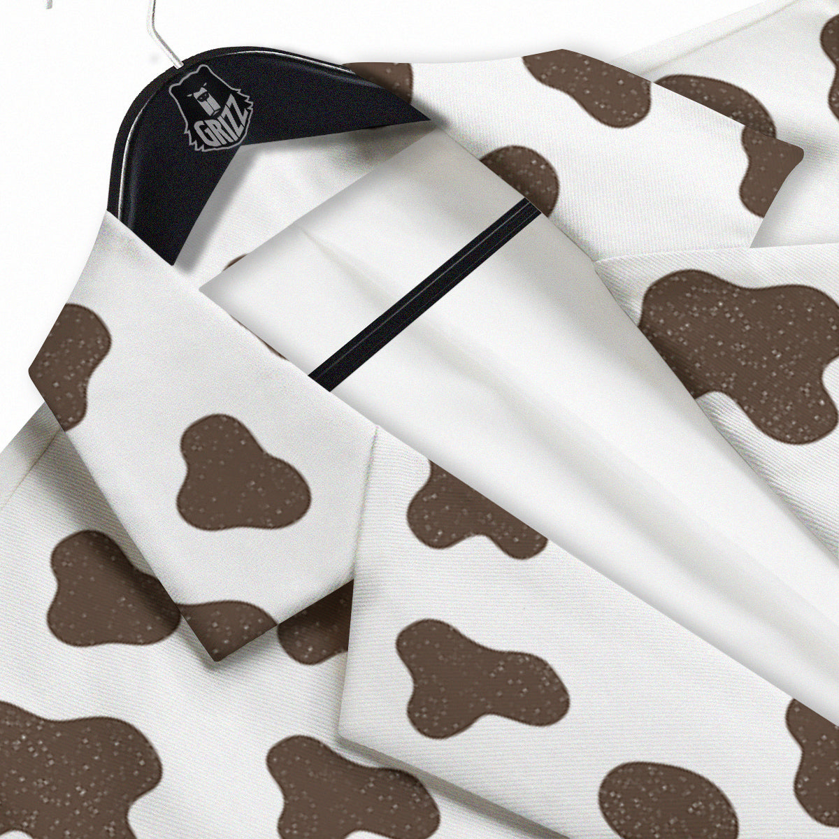 Cow Milk And Chocolate Print Men's Sport Coat-grizzshop
