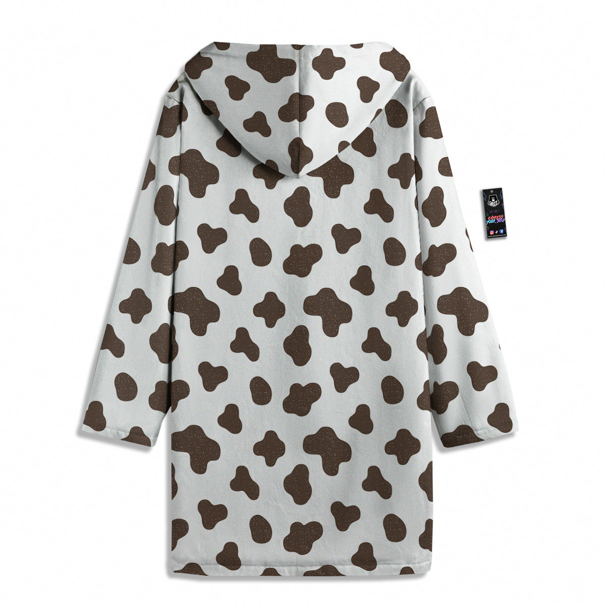 Cow Milk And Chocolate Print Men's Windbreaker Jacket-grizzshop