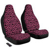 Cow Pink And Black Print Car Seat Covers-grizzshop