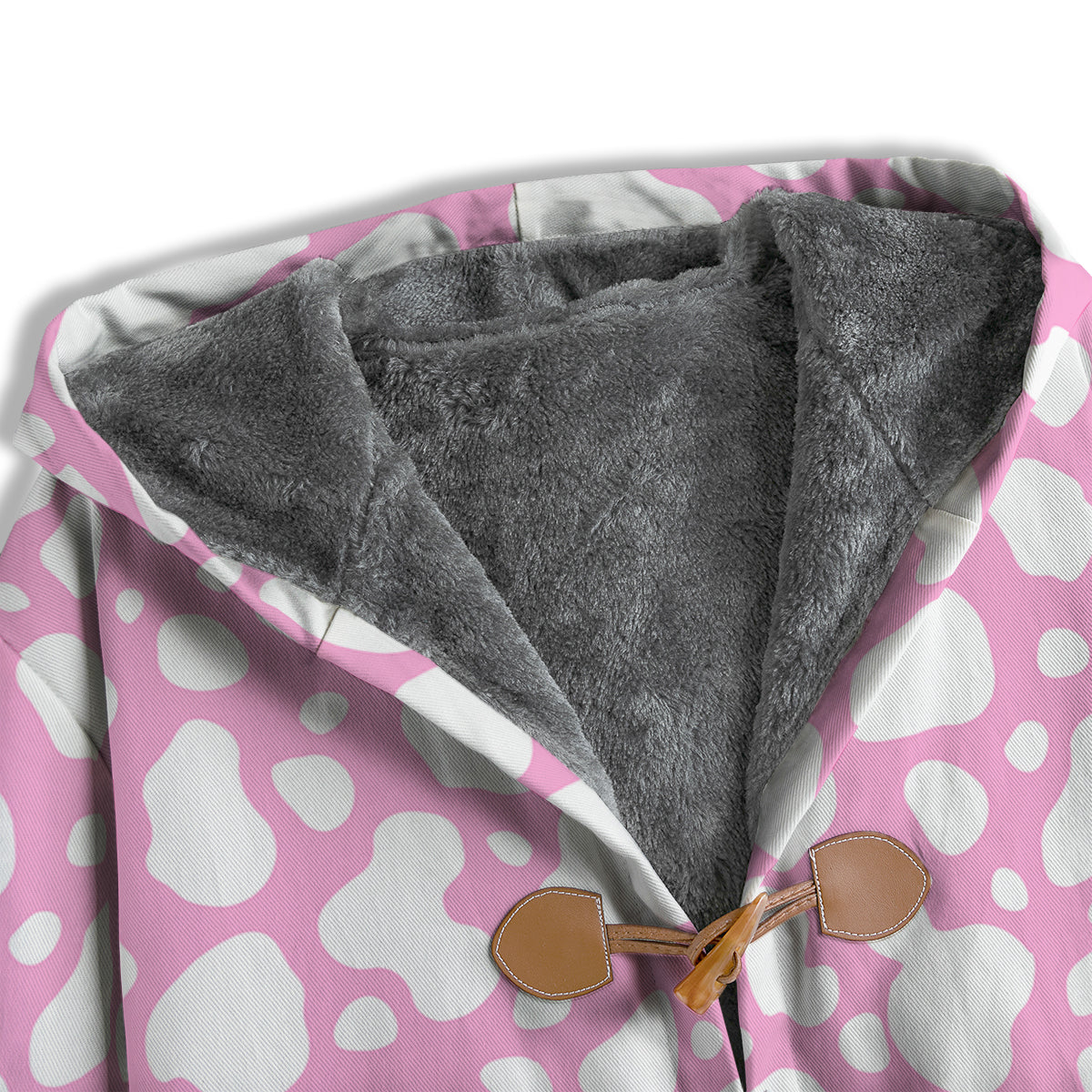 Cow Pink And White Print Pattern Men's Windbreaker Jacket-grizzshop