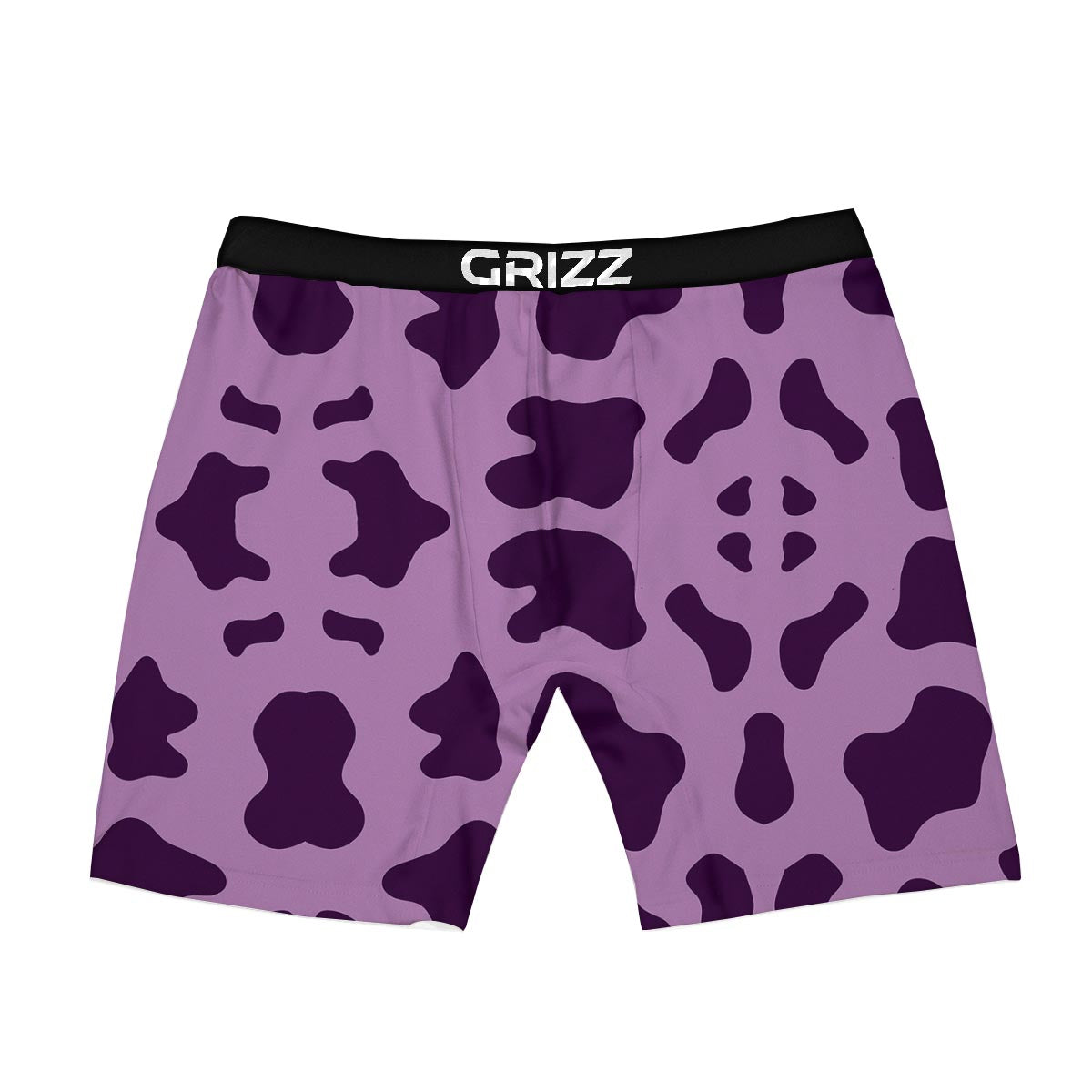 Cow Purple Print Pattern Boxer Briefs-grizzshop