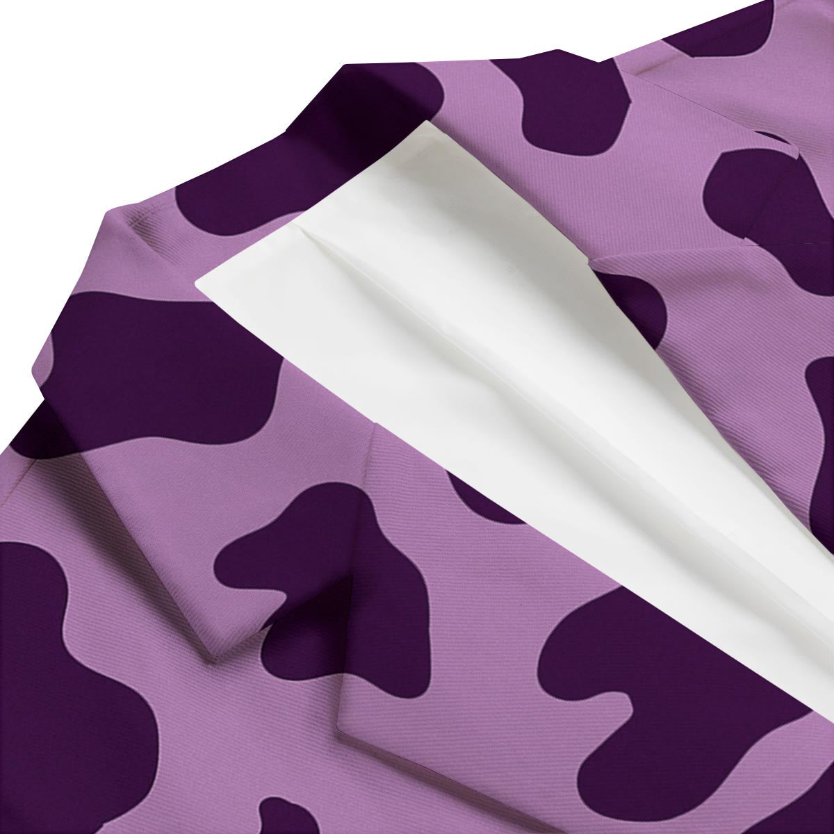Cow Purple Print Pattern Men's Blazer-grizzshop