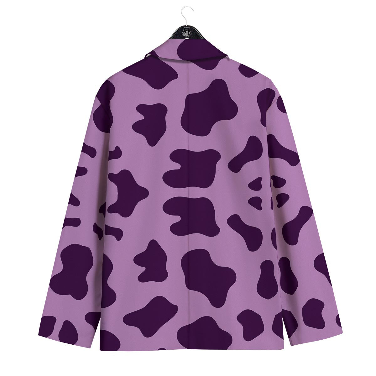 Cow Purple Print Pattern Men's Sport Coat-grizzshop