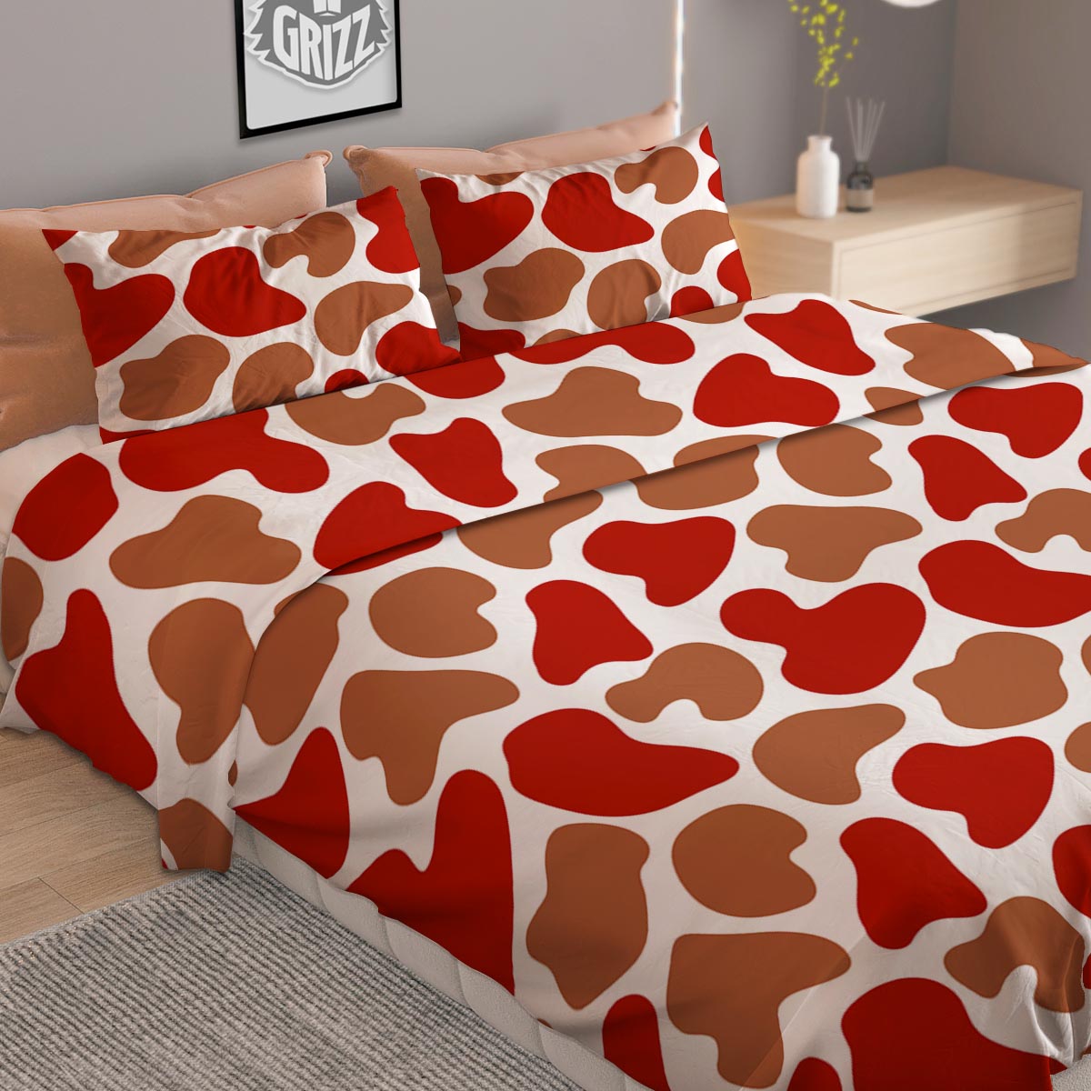 Circle Zodiac Vintage Print Duvet Cover Bedding Set