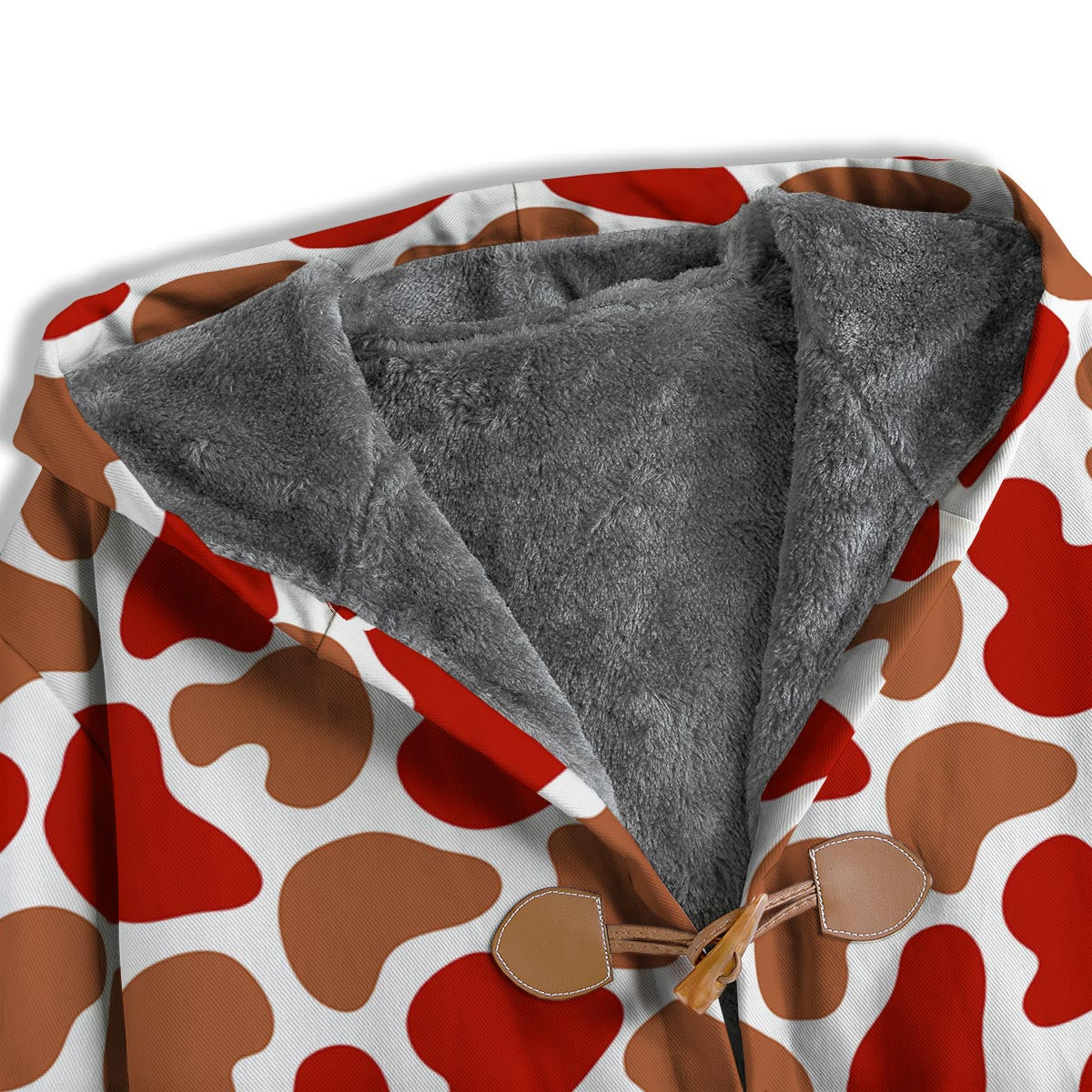 Cow Red Brown Print Pattern Men's Windbreaker Jacket-grizzshop