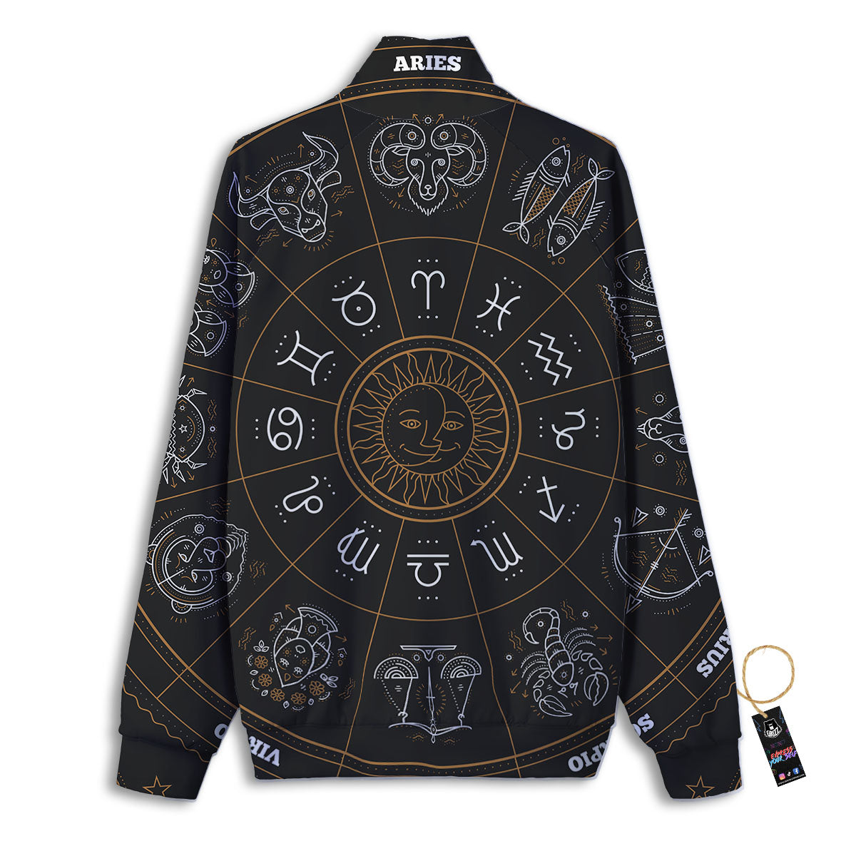 Cow Red Brown Print Pattern Track Jacket-grizzshop