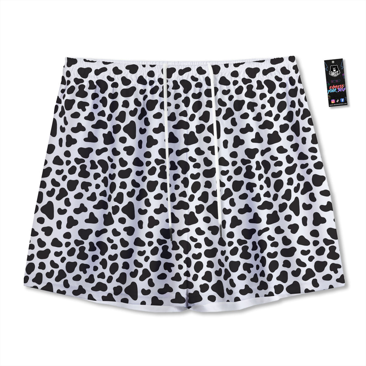 Ethnic Floral Print Pattern Mesh Shorts