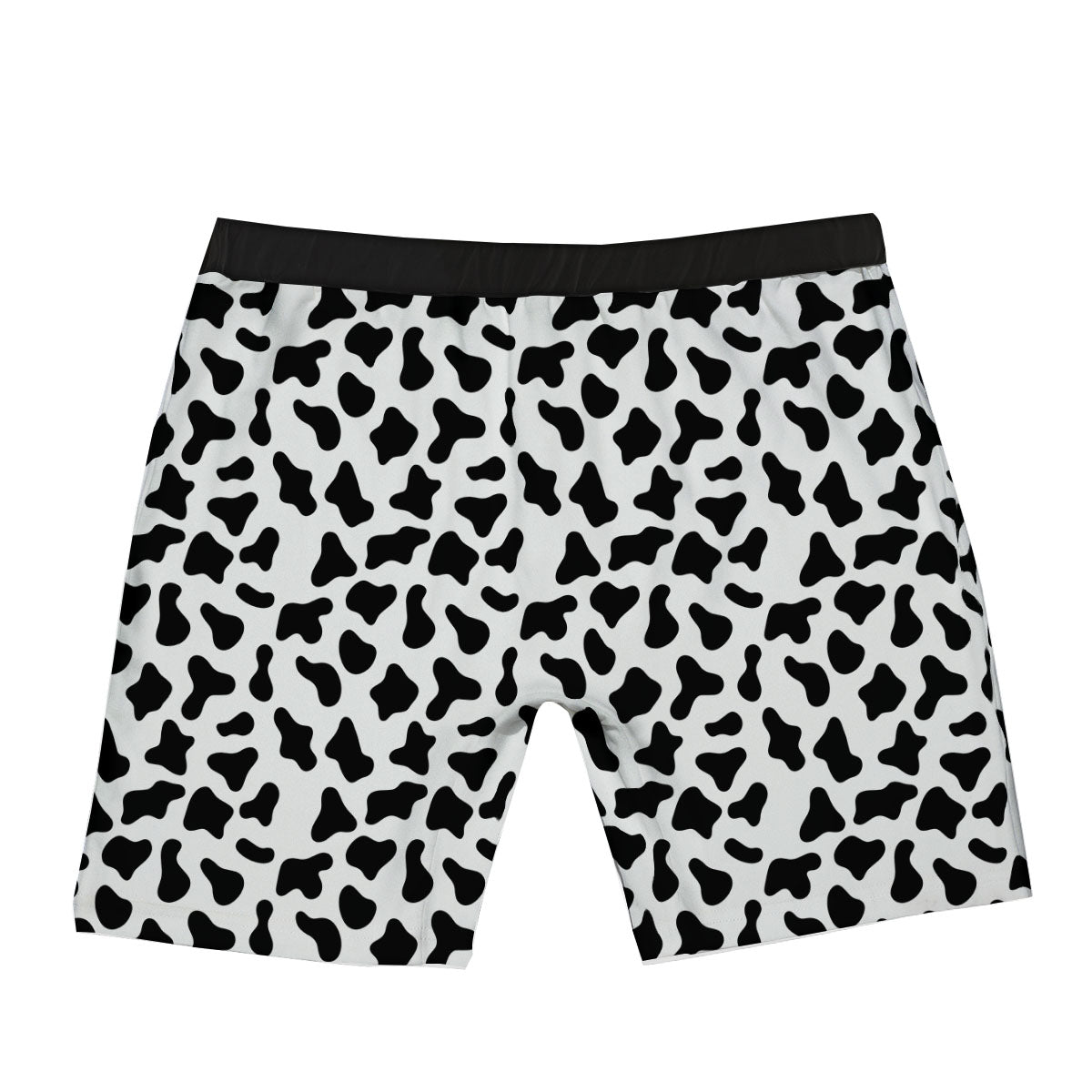 Cow White And Black Print Pattern Boxer Briefs-grizzshop