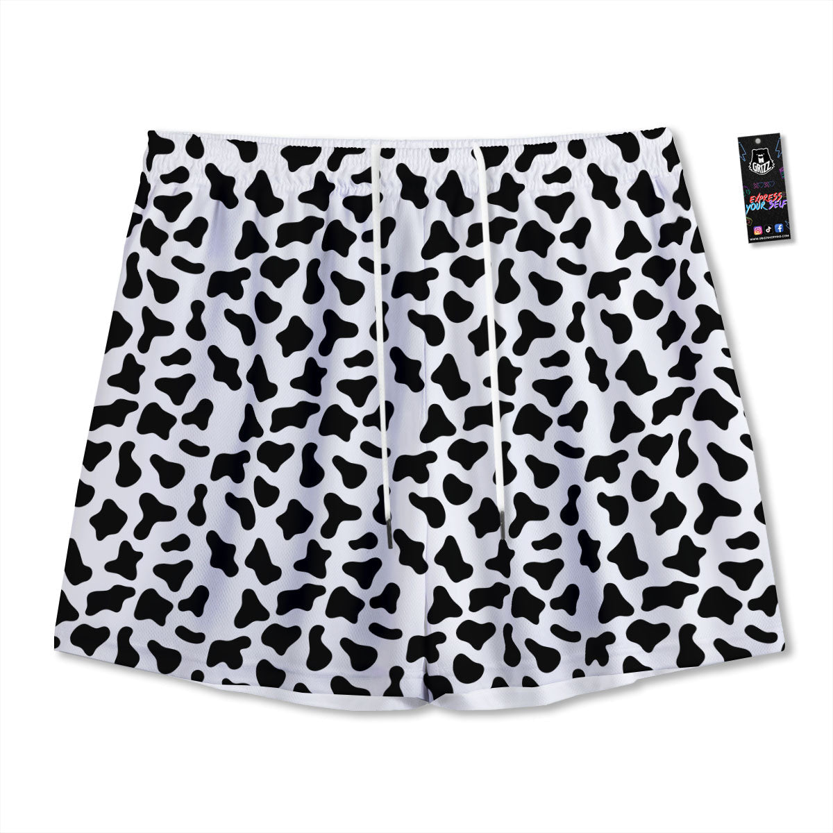 Ethnic Tribal Gold African Print Pattern Mesh Shorts