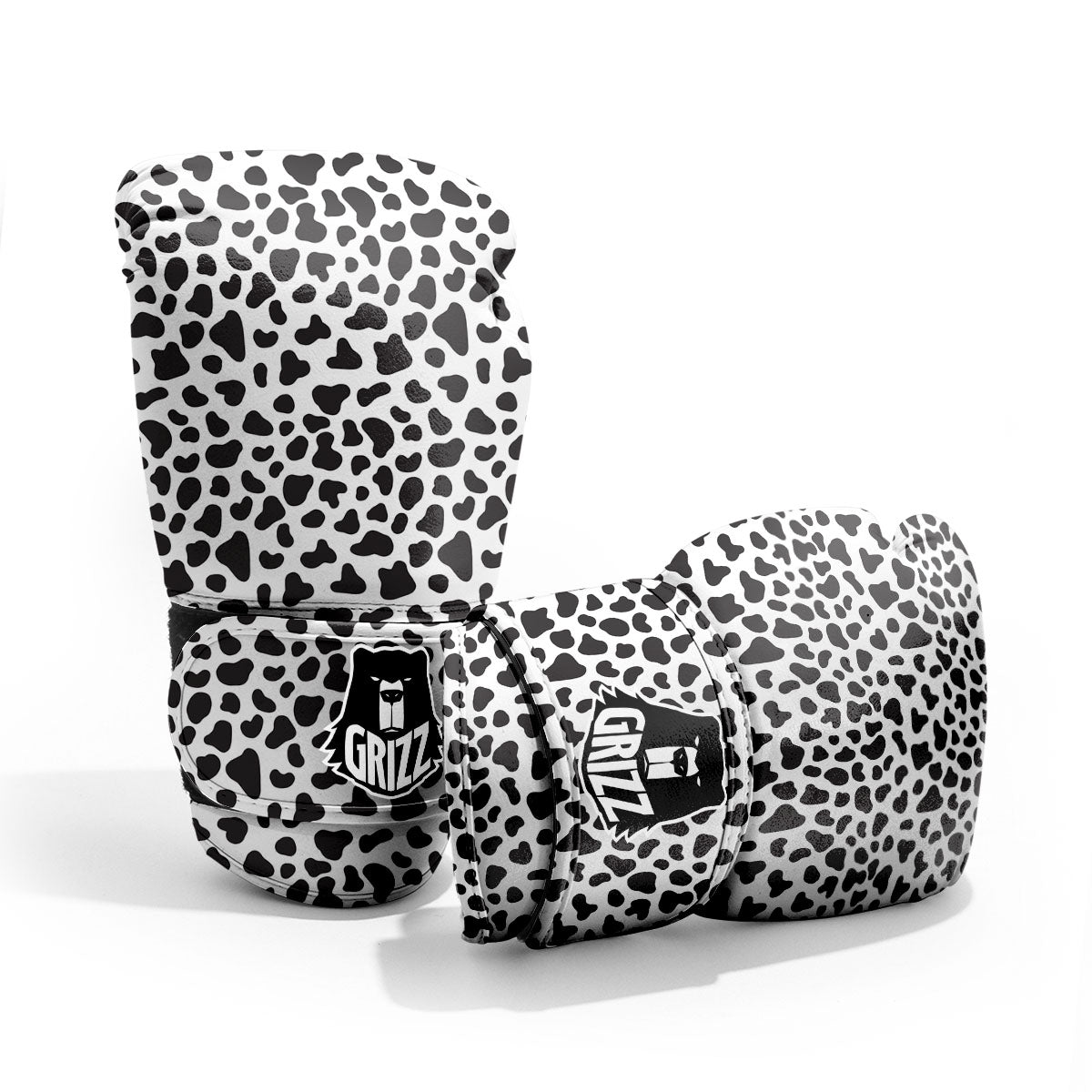 Cow White And Black Print Pro Boxing Glove