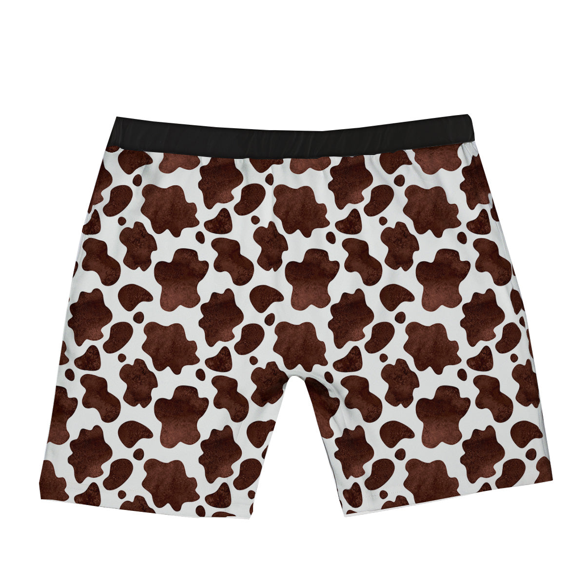 Cow White And Brown Print Boxer Briefs-grizzshop