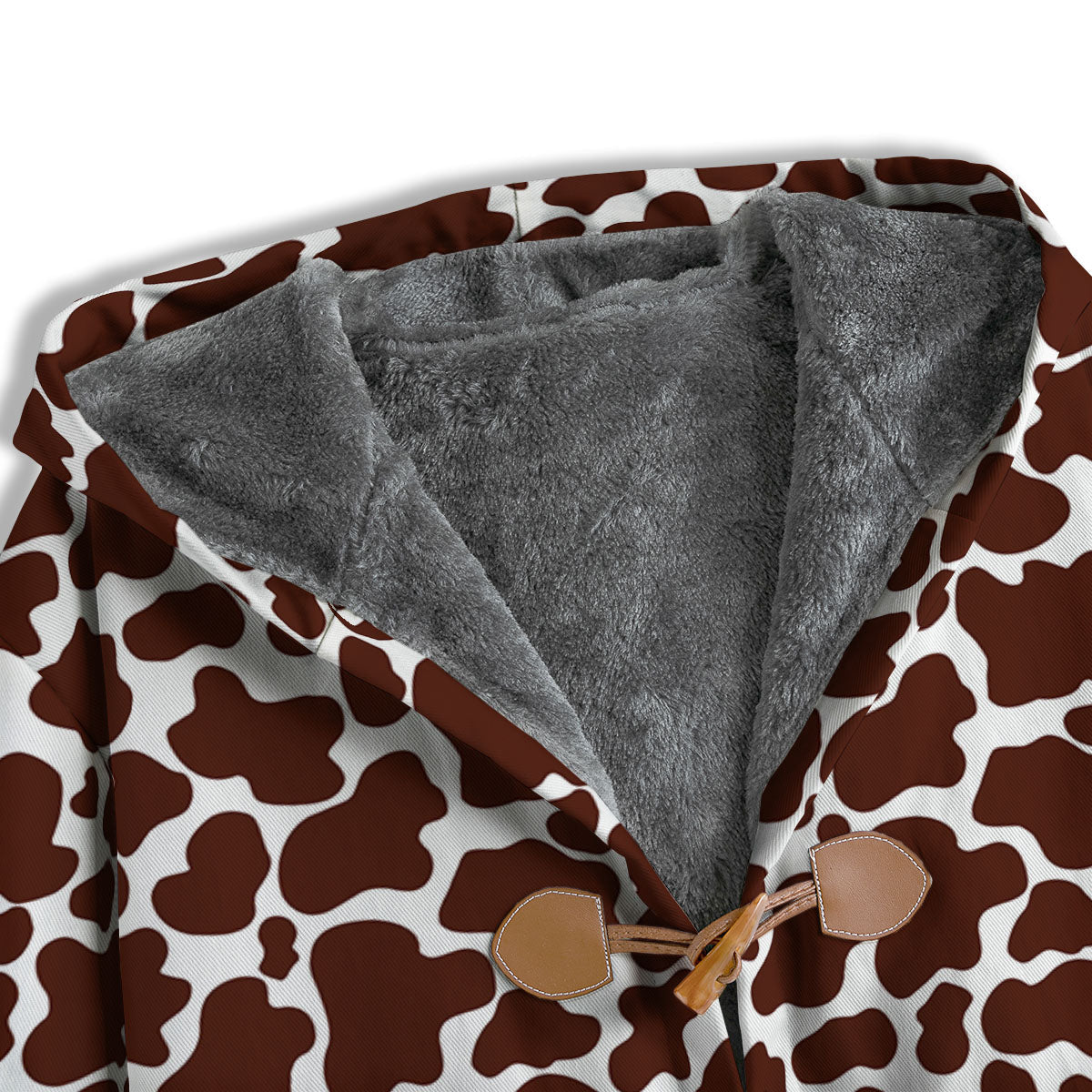 Cow White And Brown Print Pattern Men's Windbreaker Jacket-grizzshop
