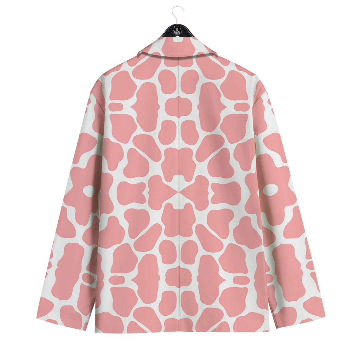 Cow White And Pink Print Men's Sport Coat-grizzshop