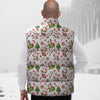 Cow Christmas Print Pattern Down Vest