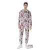 Cow Christmas Print Pattern Men's Jumpsuit-grizzshop