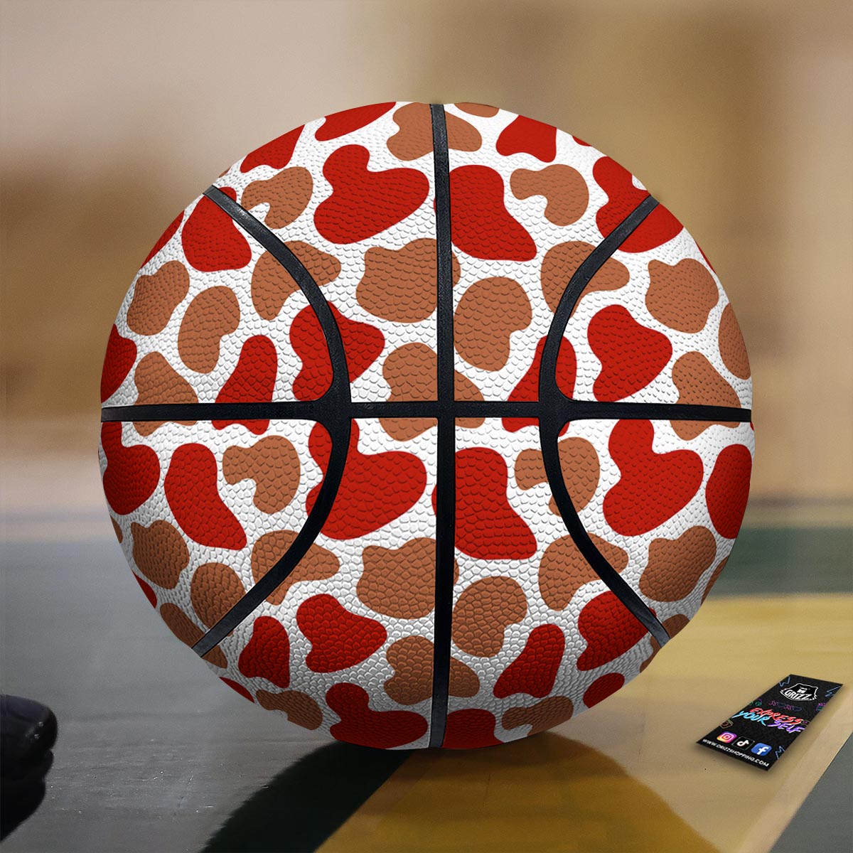Circle Zodiac Vintage Print Basketball