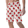 Crab Cartoon Pattern Print Men's Shorts-grizzshop