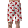 Crab Cartoon Pattern Print Men's Shorts-grizzshop