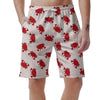 Crab Cartoon Pattern Print Men's Shorts-grizzshop