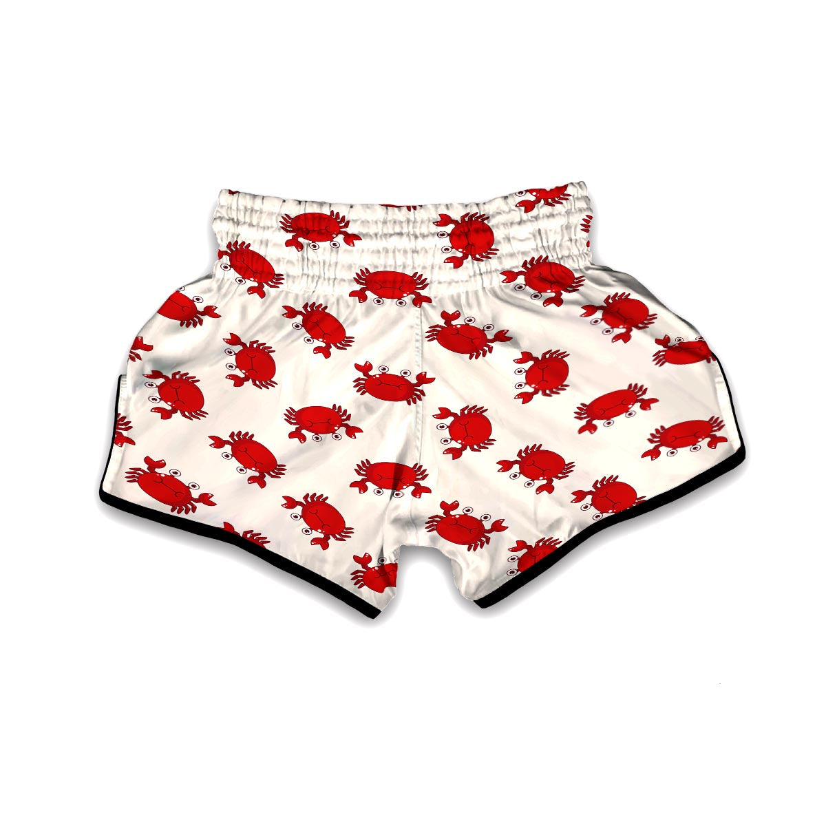 Crab Cartoon Pattern Print Muay Thai Boxing Shorts-grizzshop