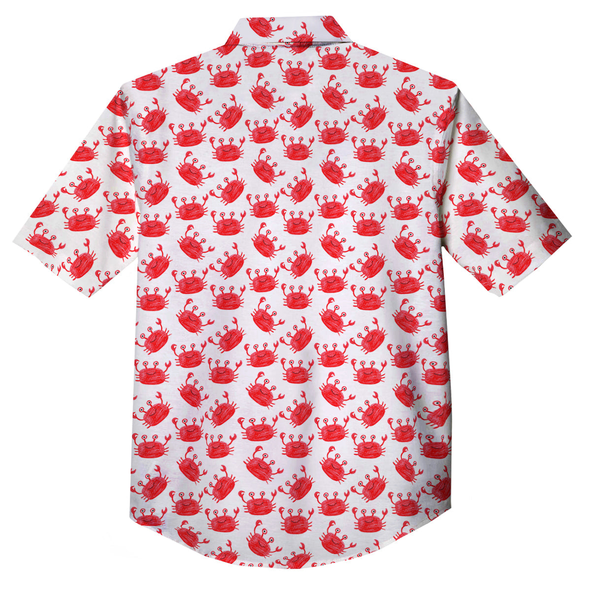 Crab Cute Print Pattern Button Up Shirt-grizzshop