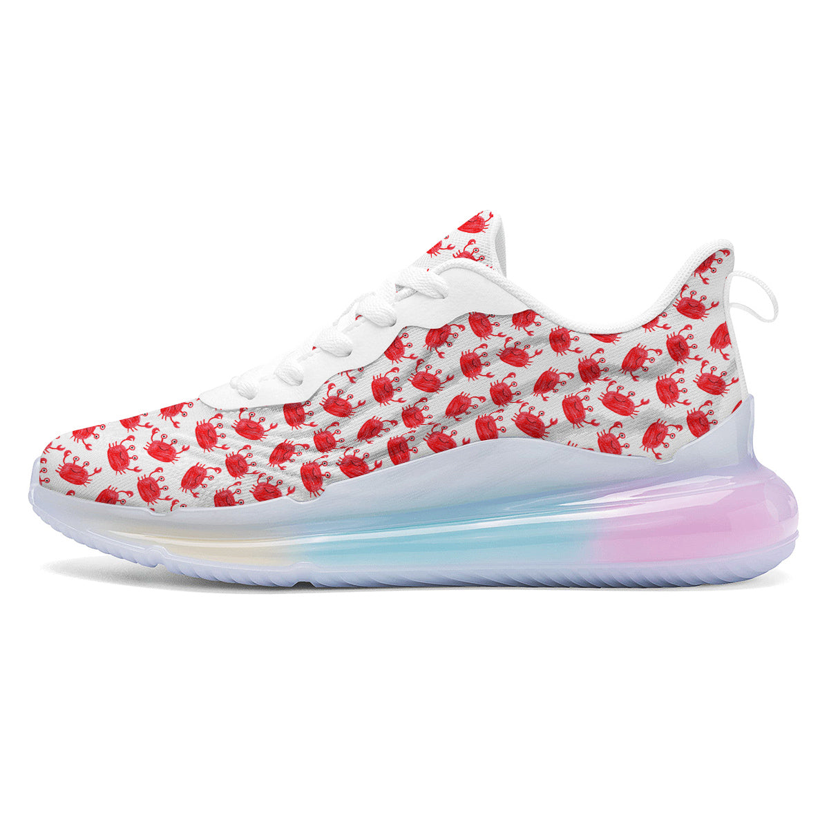 Crab Cute Print Pattern Running Sneakers-grizzshop
