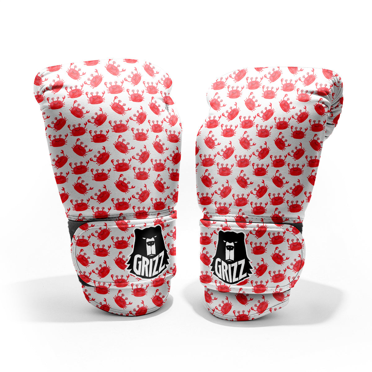 Crab Cute Print Pattern Sparring Gloves-grizzshop
