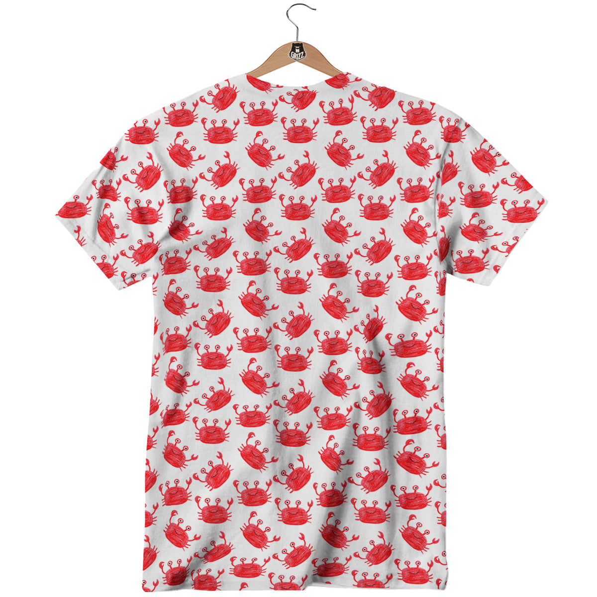 Crab Cute Print Pattern T-Shirt-grizzshop