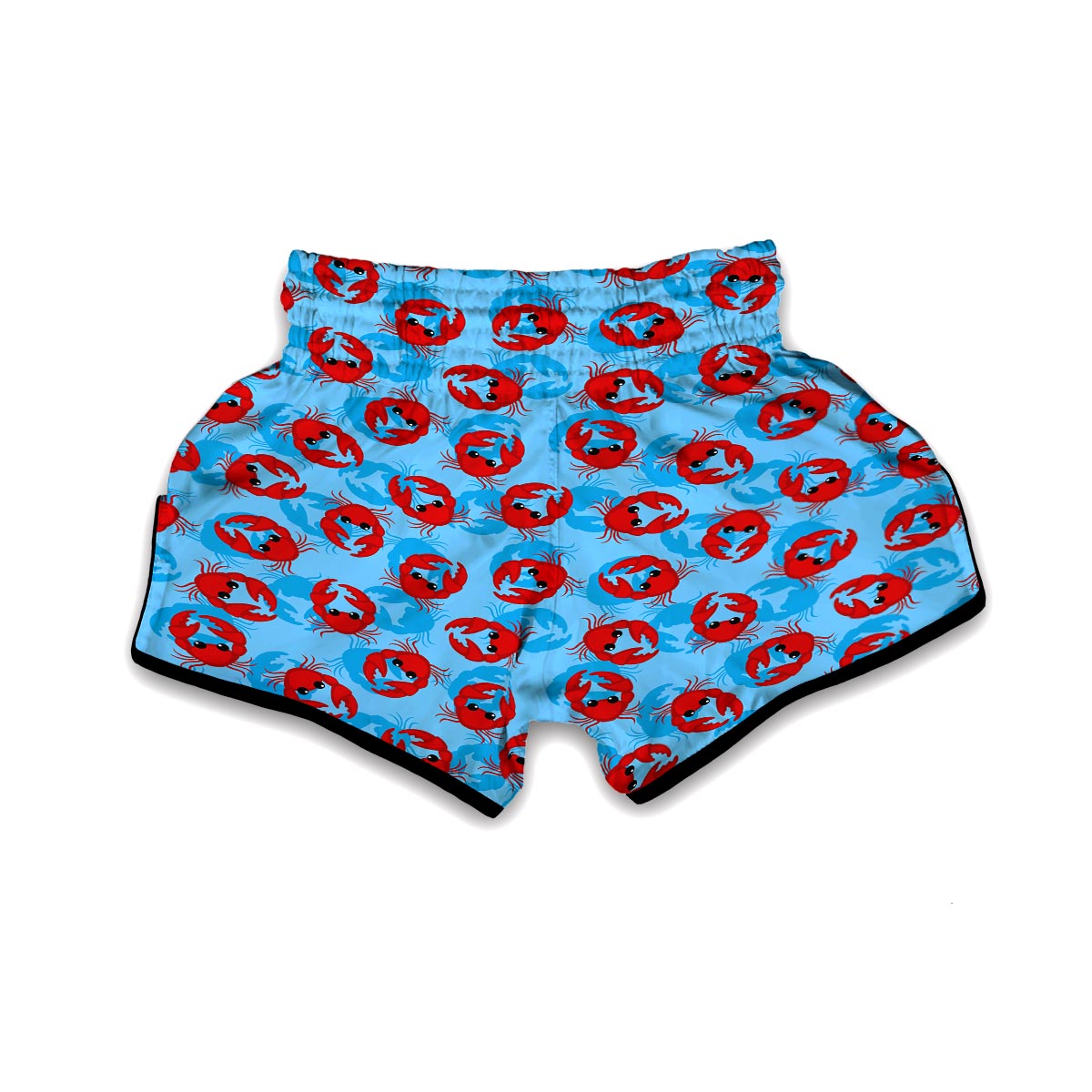 Crab Pattern Print Muay Thai Boxing Shorts-grizzshop