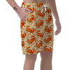 Crab Print Pattern Men's Shorts-grizzshop