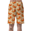 Crab Print Pattern Men's Shorts-grizzshop