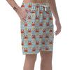 Crab Starfish Pattern Print Men's Shorts-grizzshop