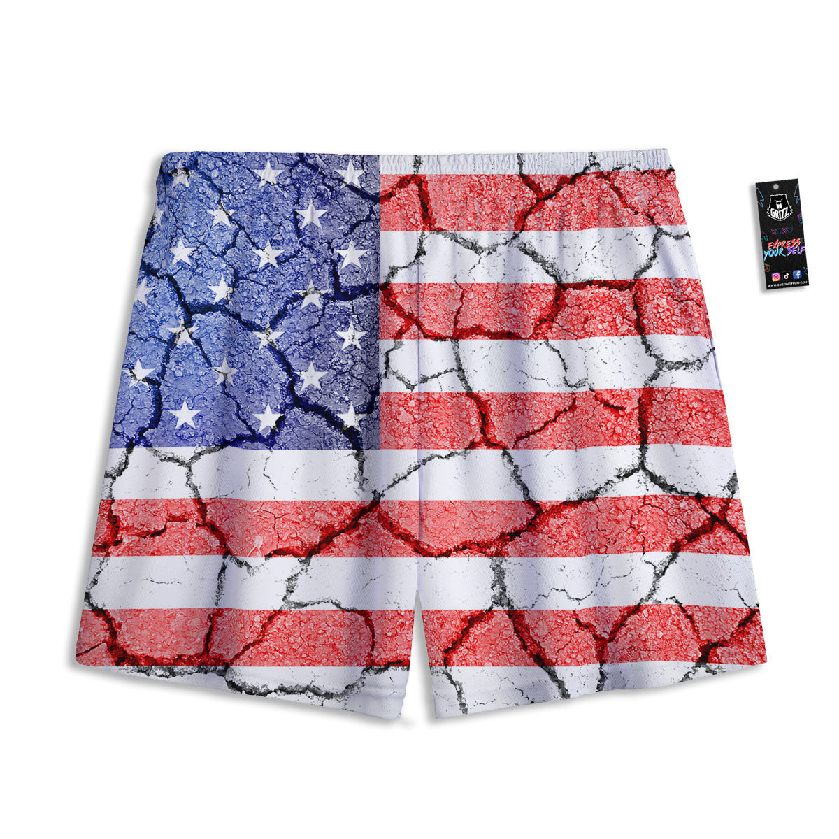 Druidic Yggdrasil Tree Print Mesh Shorts