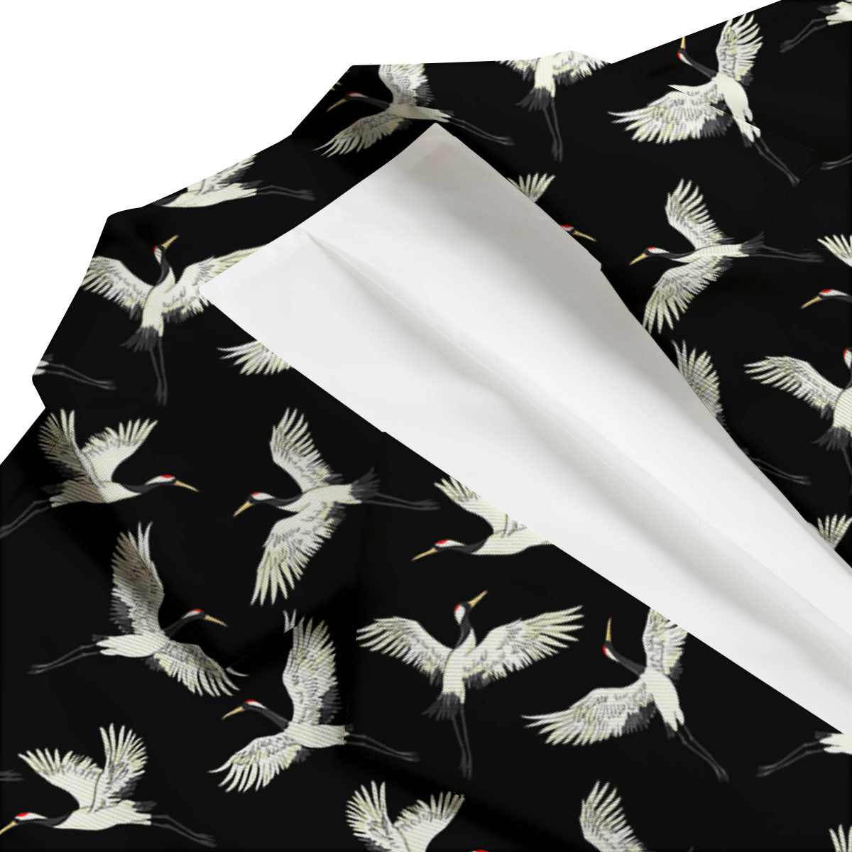Crane Bird Flying Print Pattern Men's Blazer-grizzshop