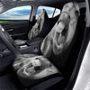 Crazy Donkey White And Black Print Car Seat Covers-grizzshop