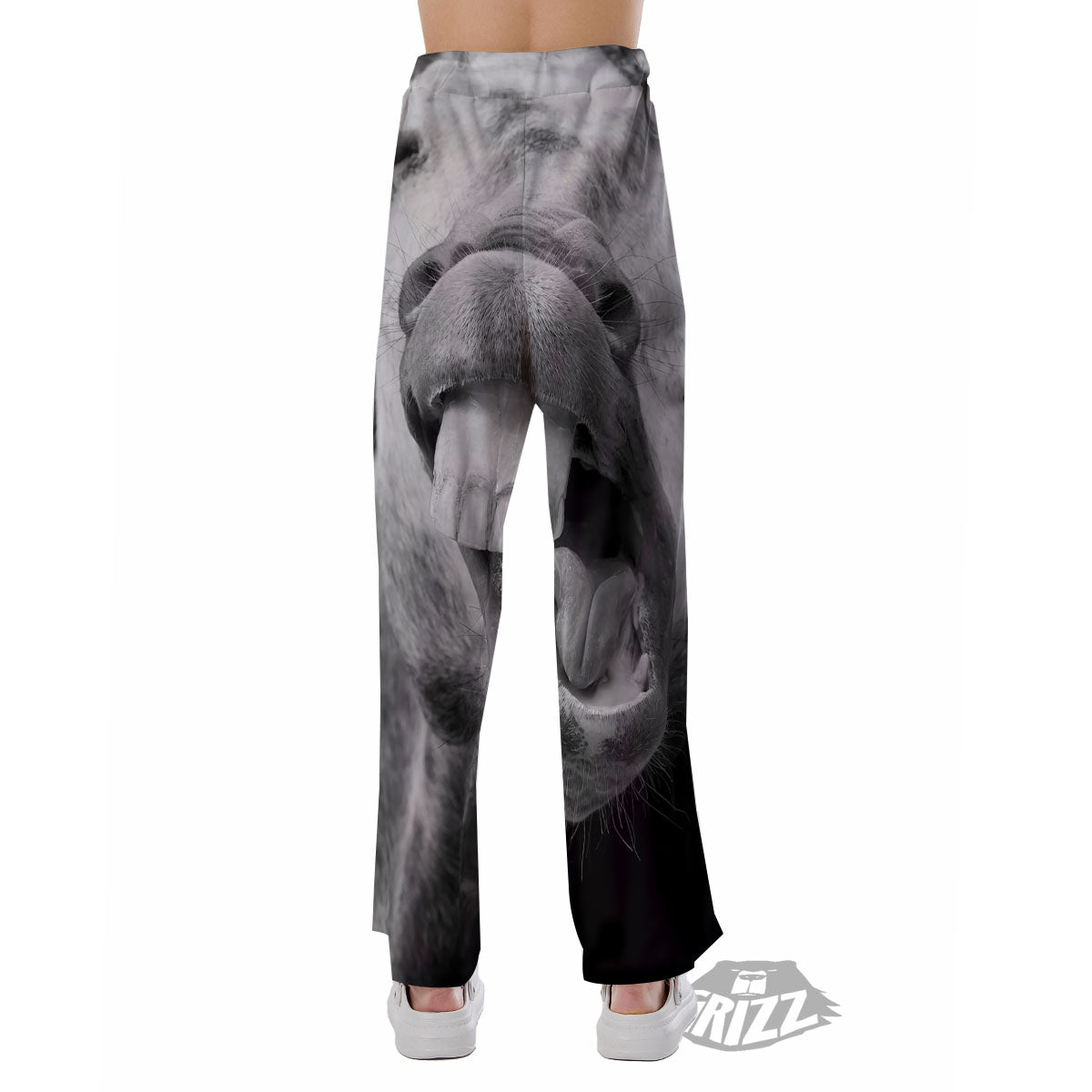 Crazy Donkey White And Black Print Pajama Pants-grizzshop