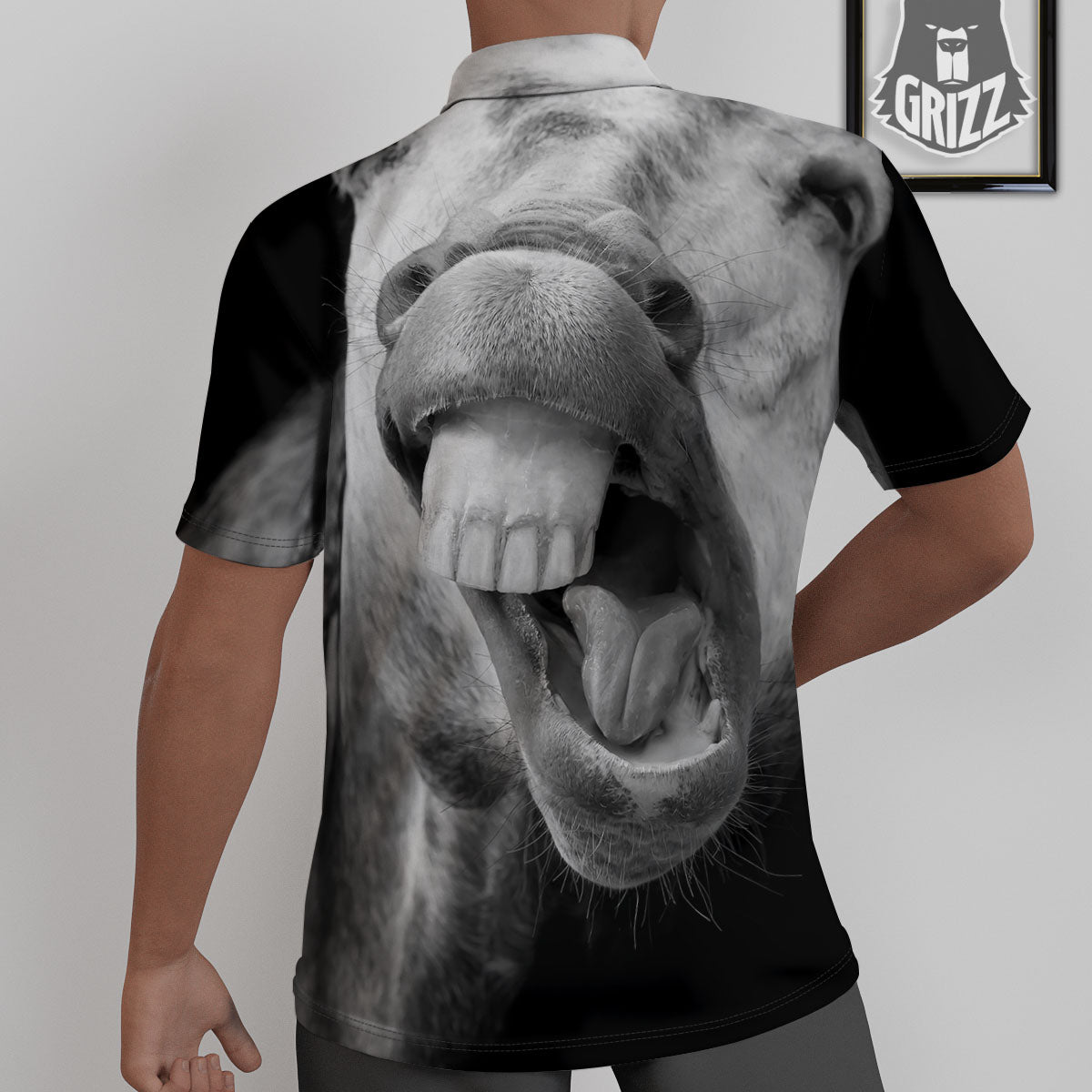 Crazy Donkey White And Black Print Untucked Shirts-grizzshop