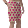 Cream And Pink Polka Dot Men's Shorts-grizzshop