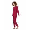 Crimson Glitter Artwork Print Women's Pajamas-grizzshop