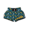 Crocodile Cartoon Pattern Print Muay Thai Boxing Shorts-grizzshop