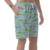 Crocodile Cartoon Print Pattern Men's Shorts-grizzshop