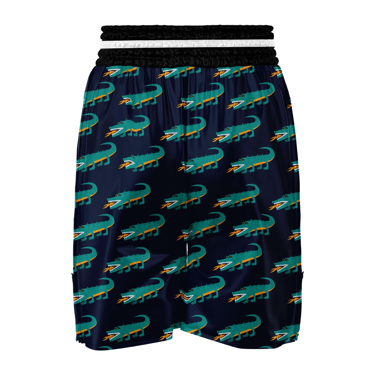 Crocodile Pattern Print Boxing Shorts-grizzshop